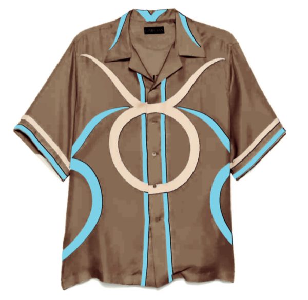 LOGO BULL BOWLING SHIRT BRONZE