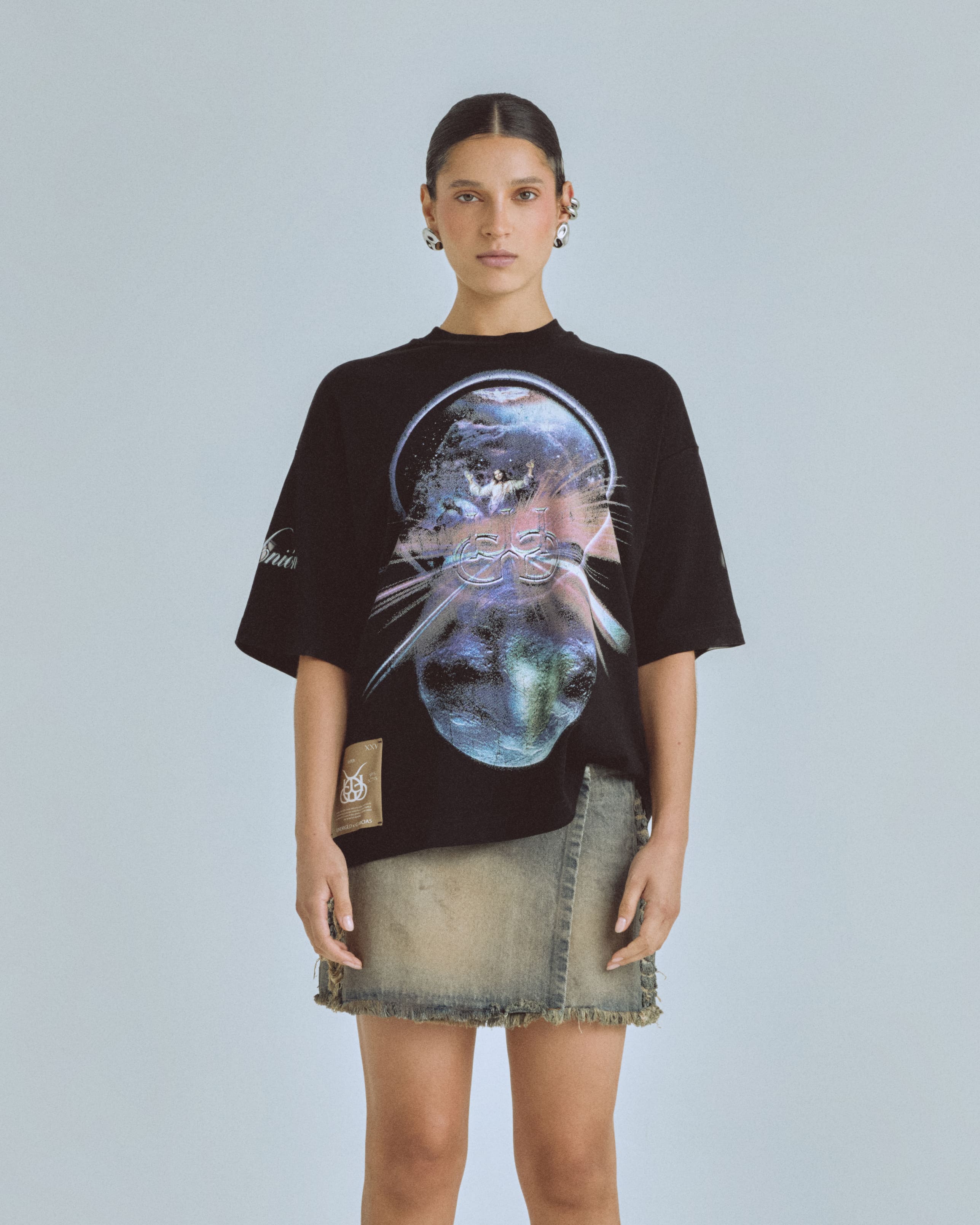 Santa Unión Nuevo Cielo Boxy Fit Tshirt Black