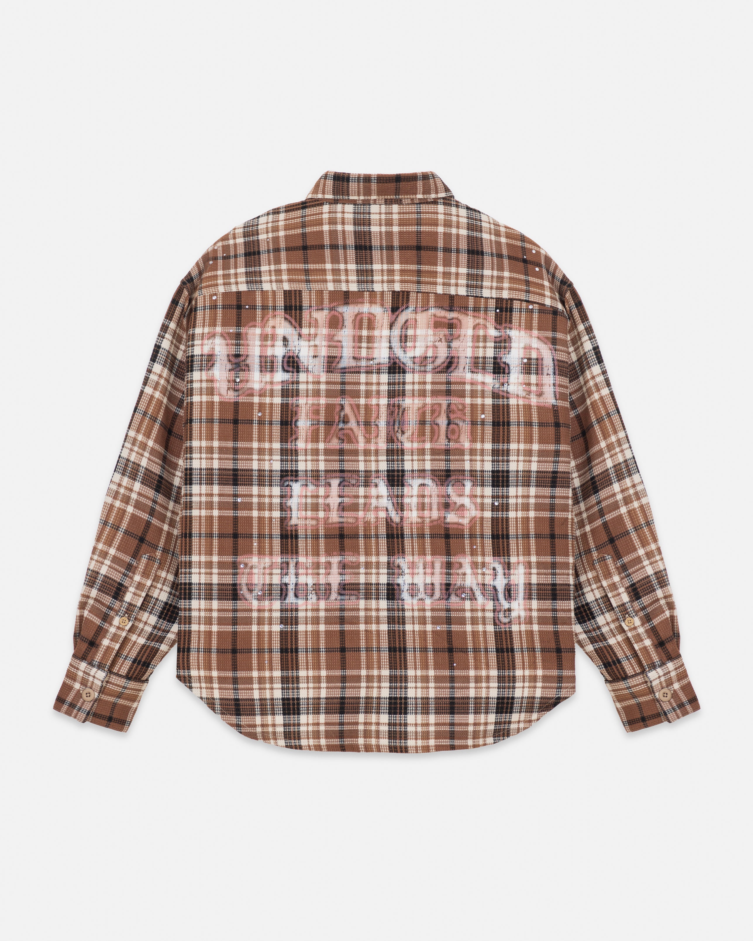 Act 1 Faith Flannel Shirt Plaid Brown