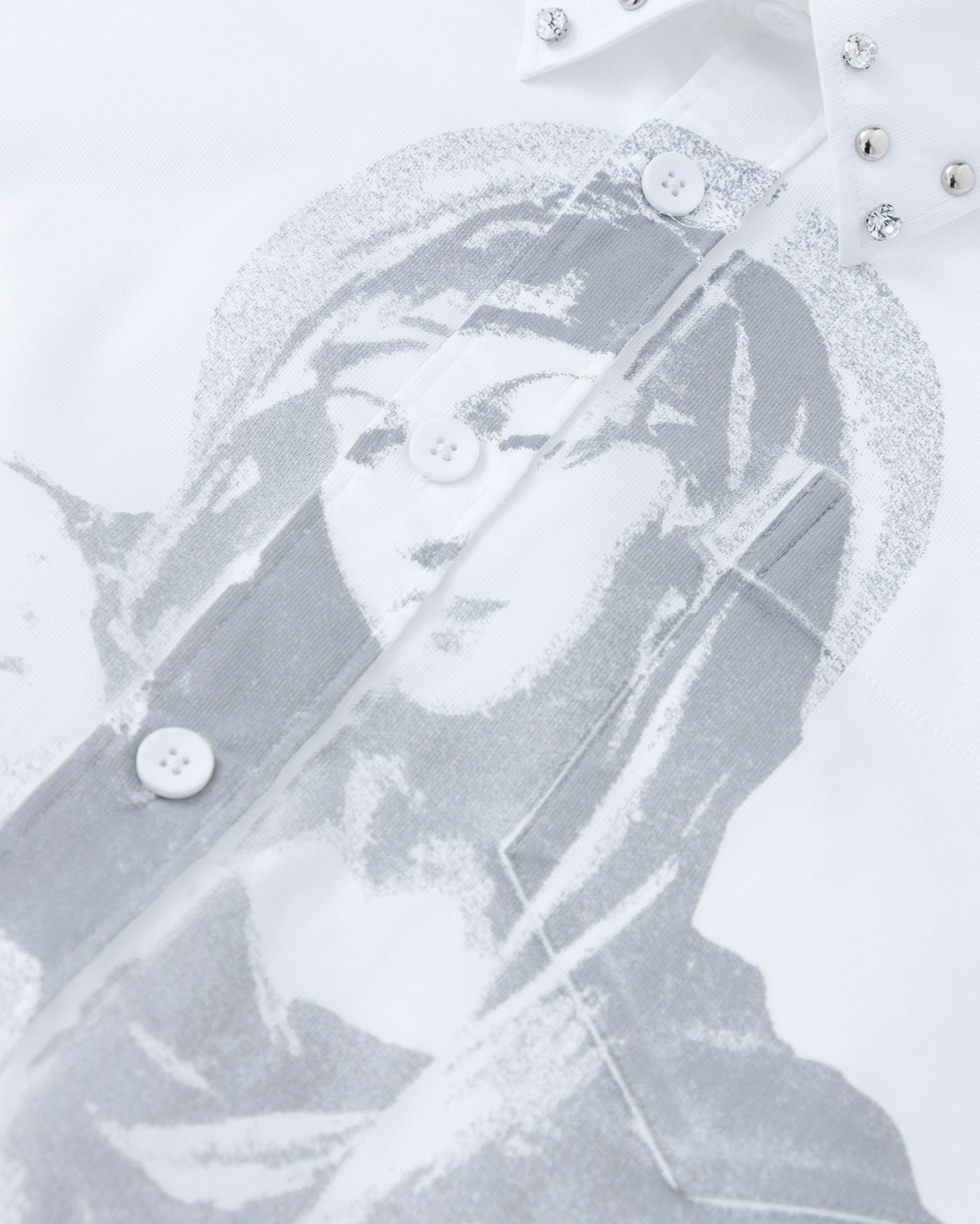 Santa Unión Santa María Short Sleeve Boxy Fit Shirt Bone