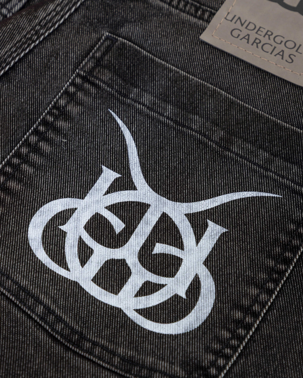 Santa Union Basic Barrel Velvet Jean Black