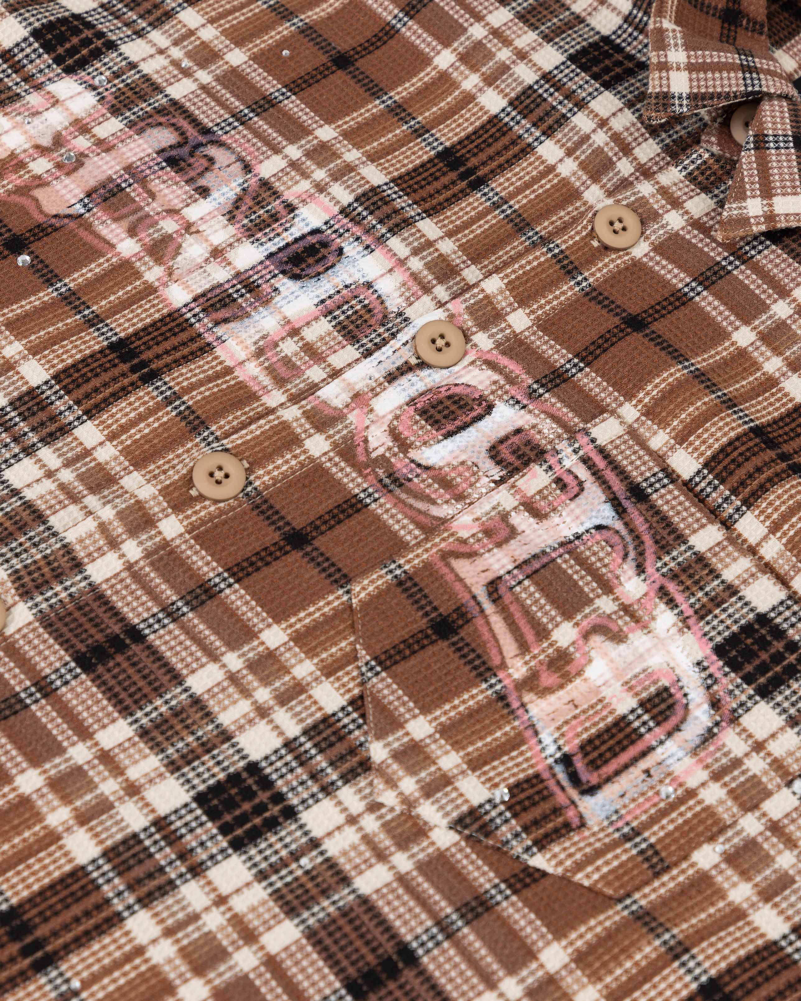 Act 1 Faith Flannel Shirt Plaid Brown