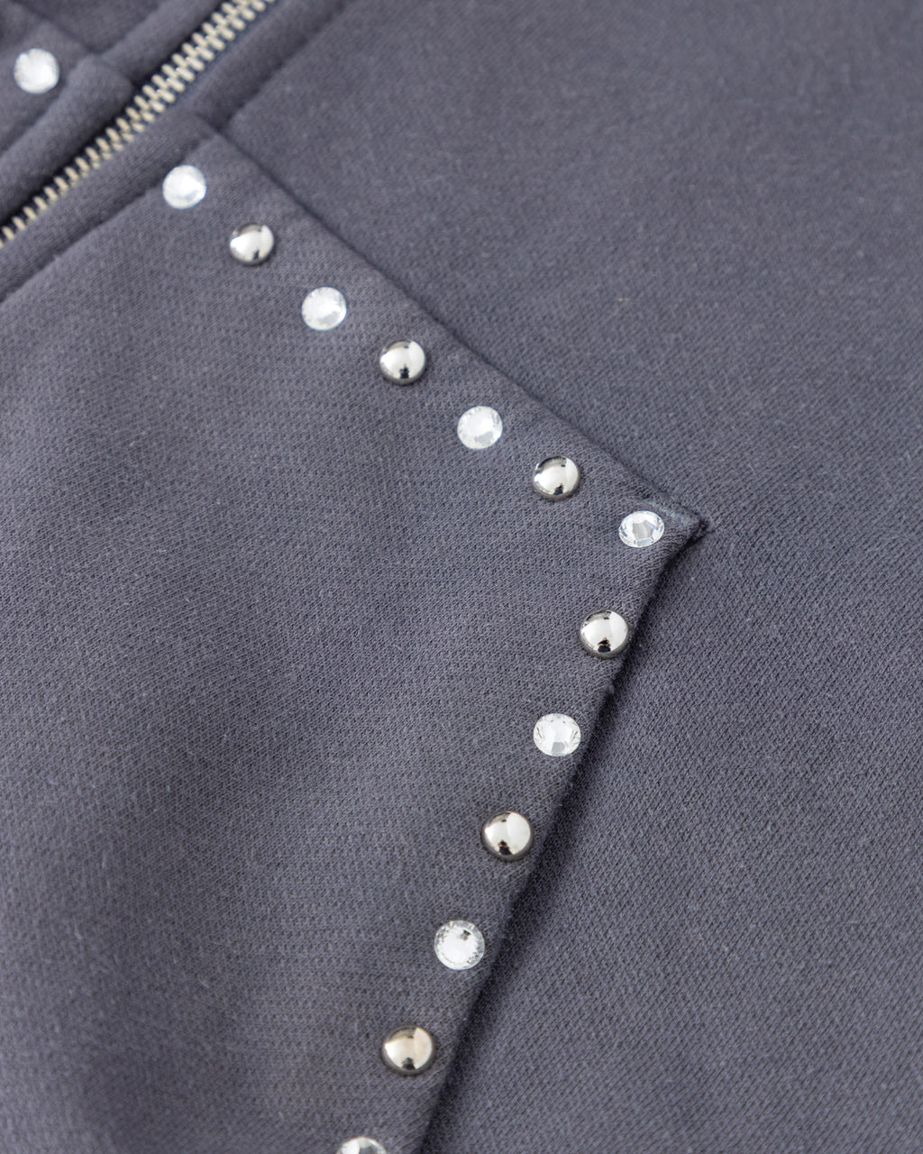 Santa Unión Basic Zip Up Hoodie Vintage Gray