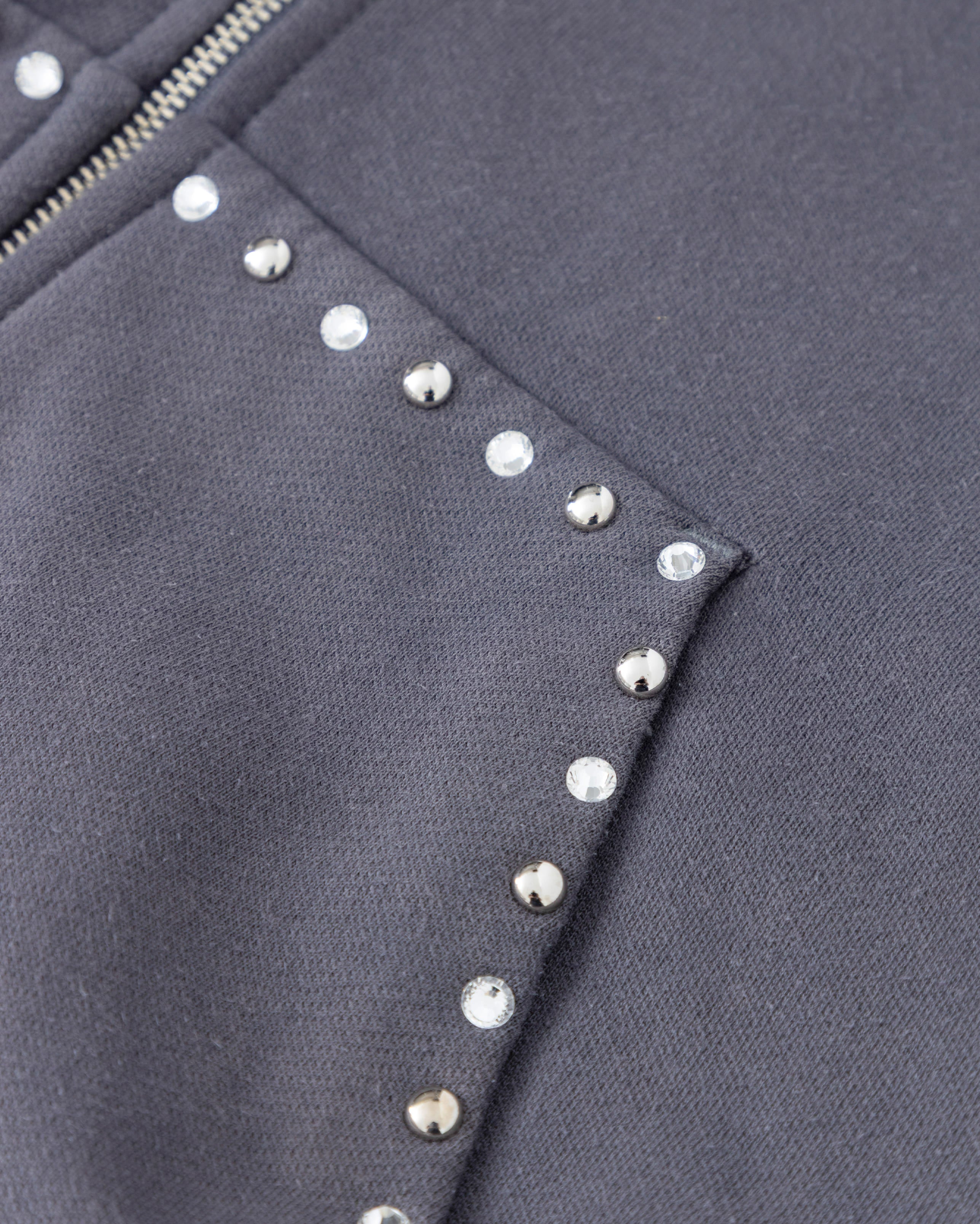 Santa Unión Basic Zip Up Hoodie Vintage Gray