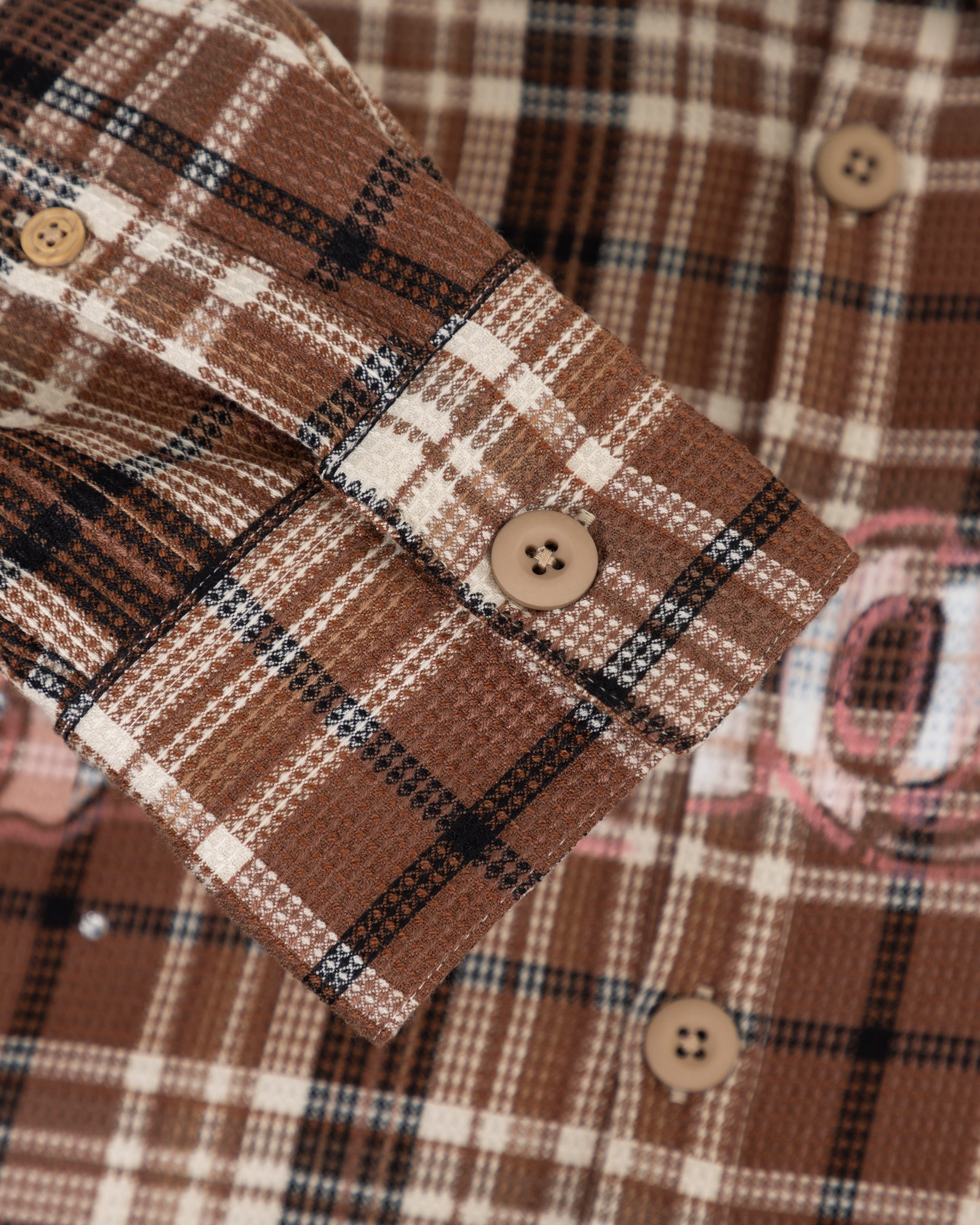 Act 1 Faith Flannel Shirt Plaid Brown