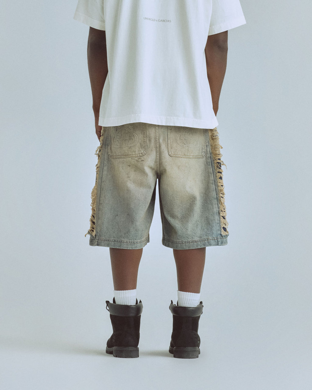 Santa Union Medellín Milano Ripped Short Dirty Blue