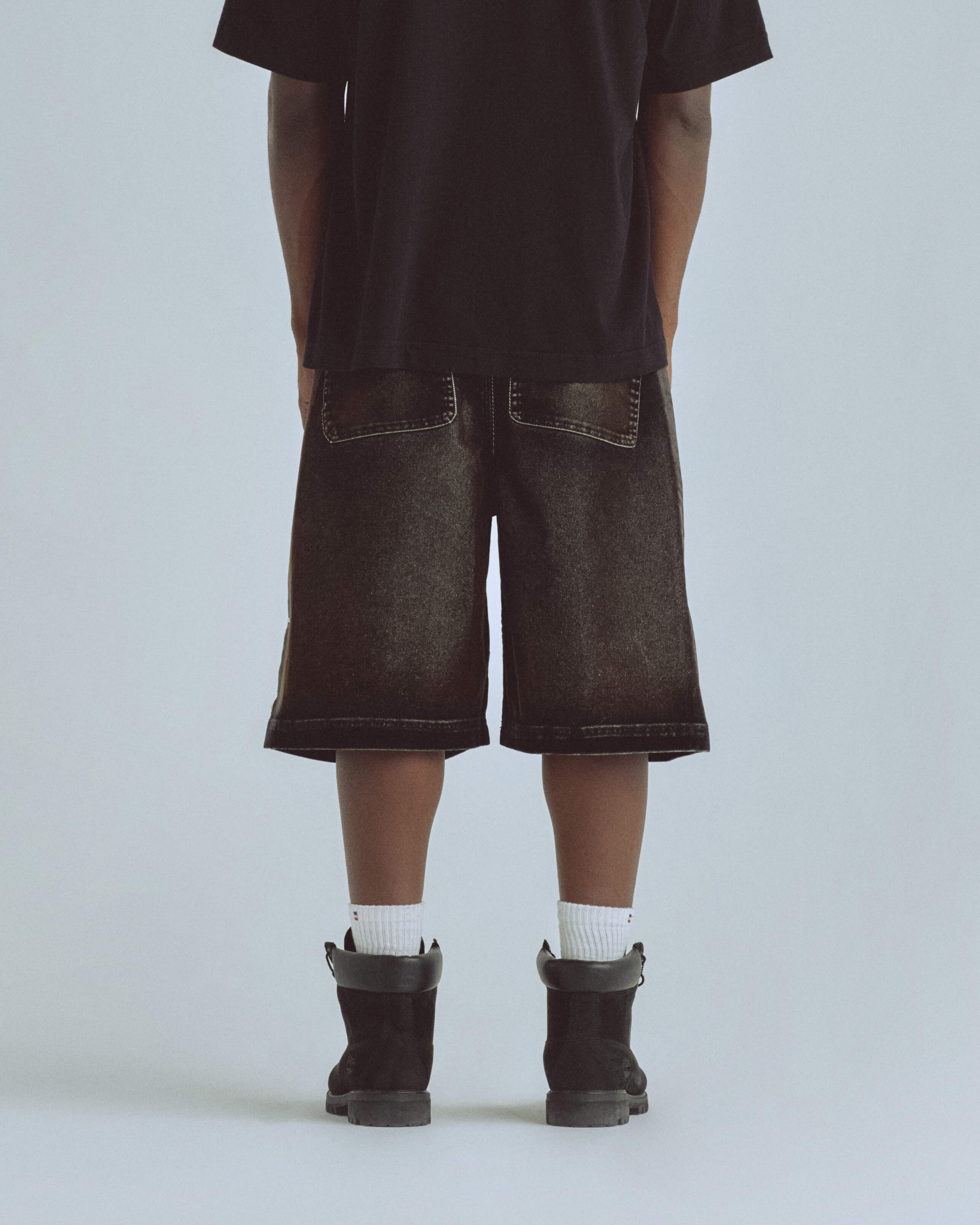 Santa Union Basic Velvet Short Black