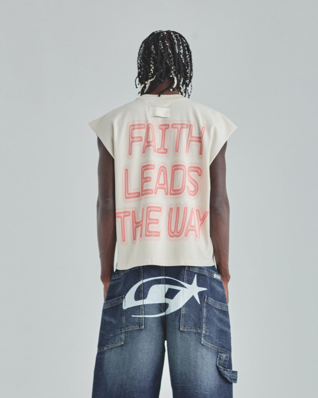 Act 1 Essence Sleeveless Tshirt Cream