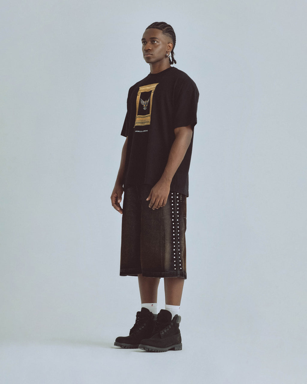 Santa Union Basic Velvet Short Black