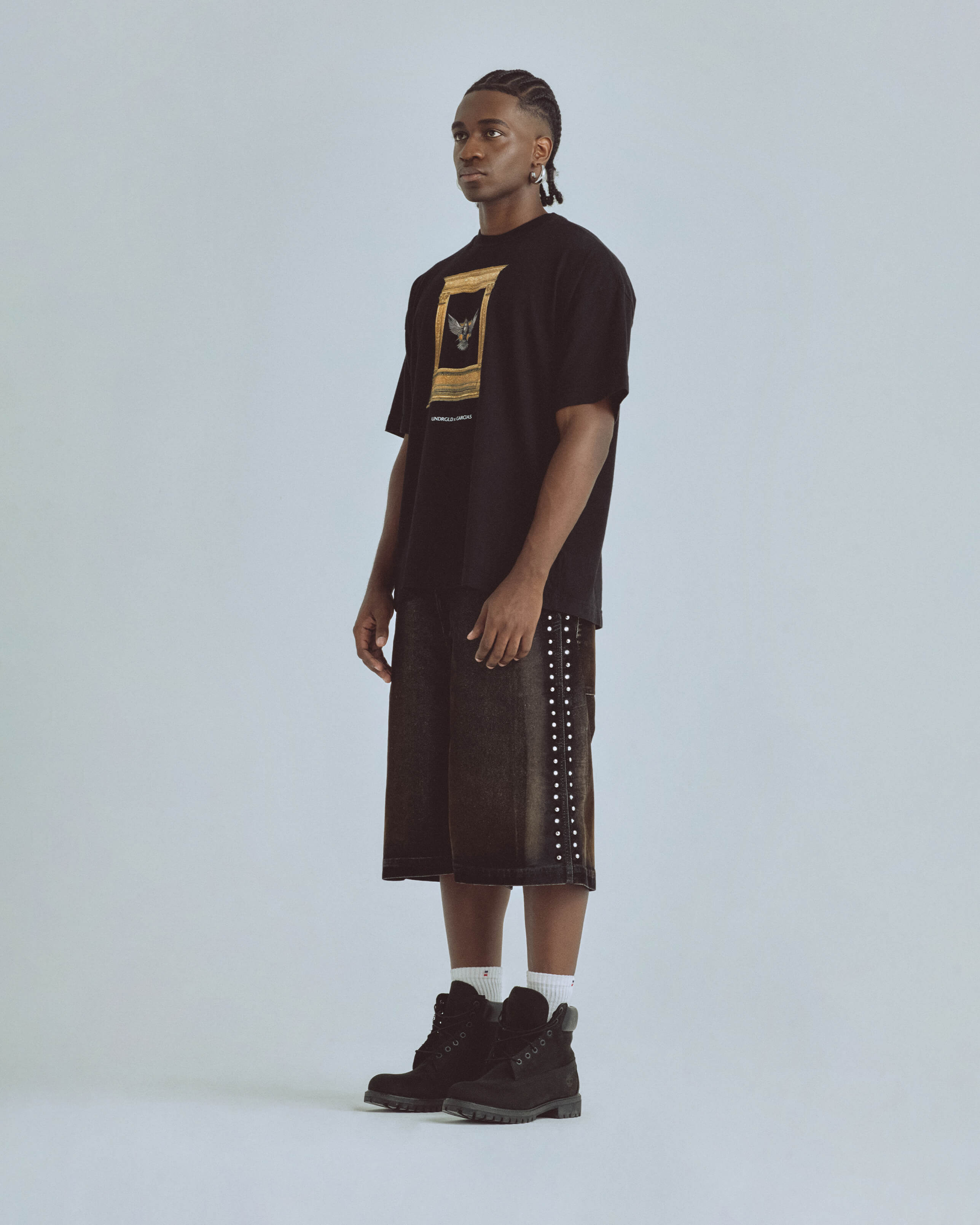 Santa Union Basic Velvet Short Black