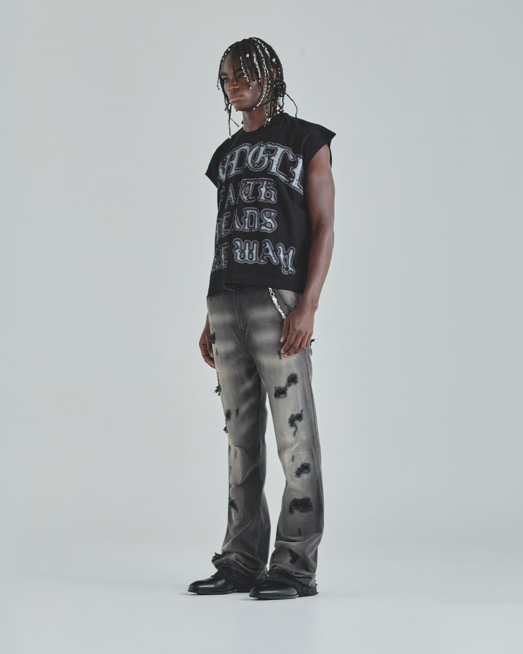Act 1 Faith Sleeveless Tshirt Black