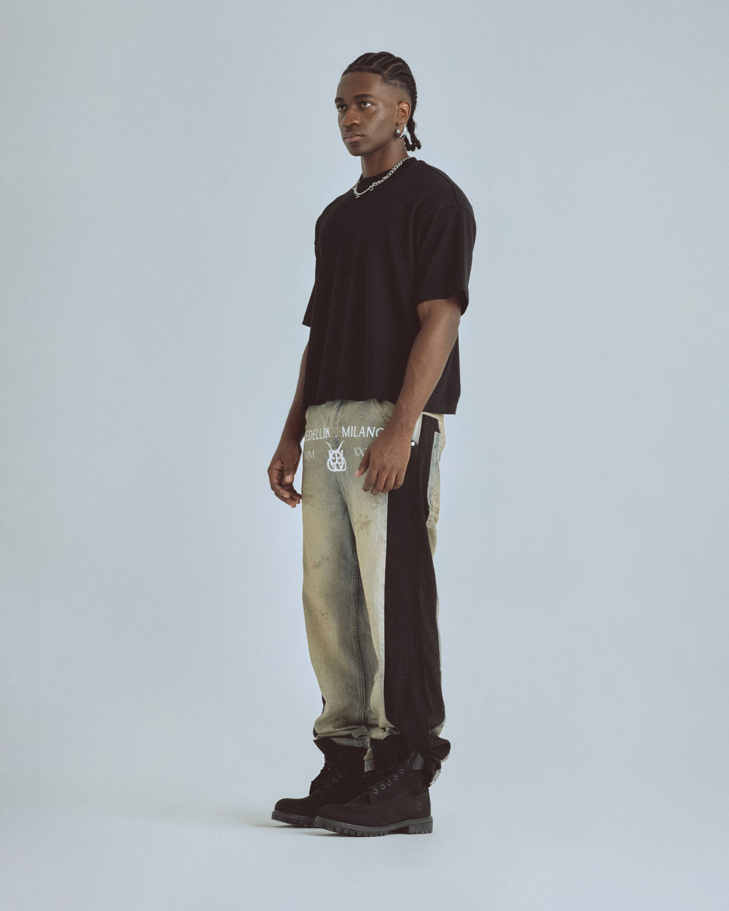 Santa Unión Basic Boxy Fit Tshirt Black