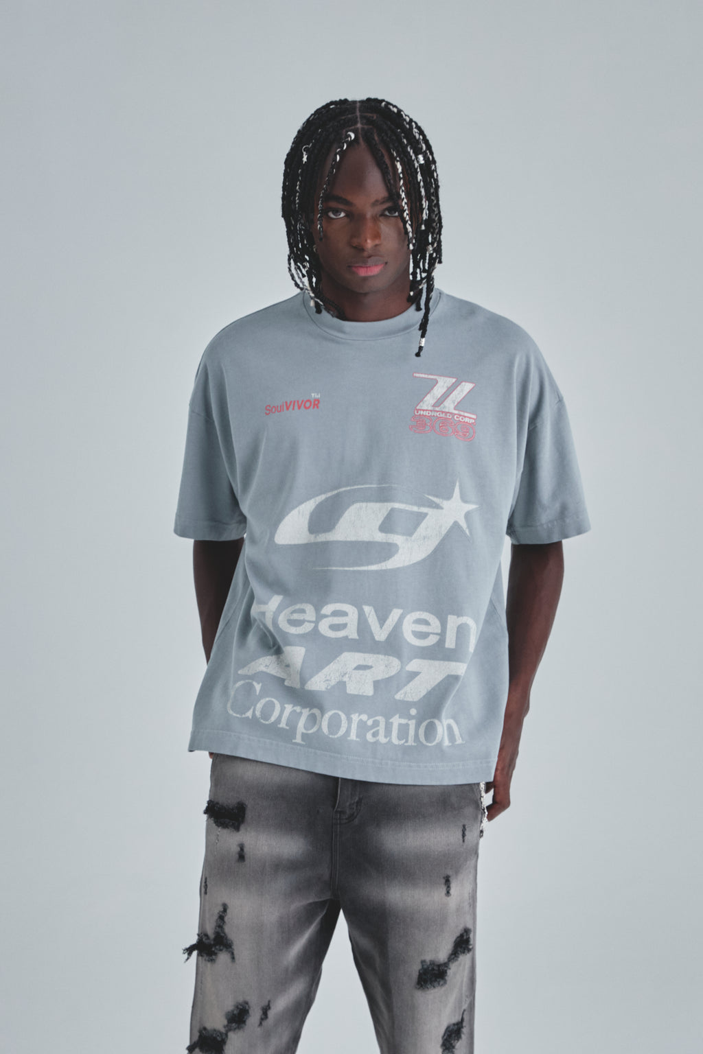 Act 1 Racer Tshirt Light Gray