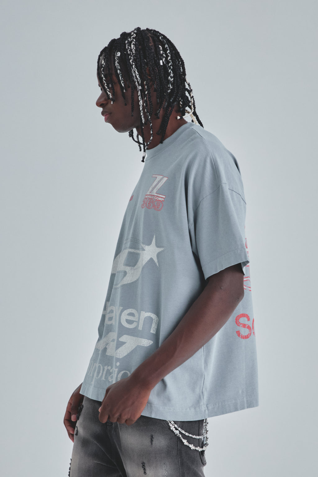Act 1 Racer Tshirt Light Gray