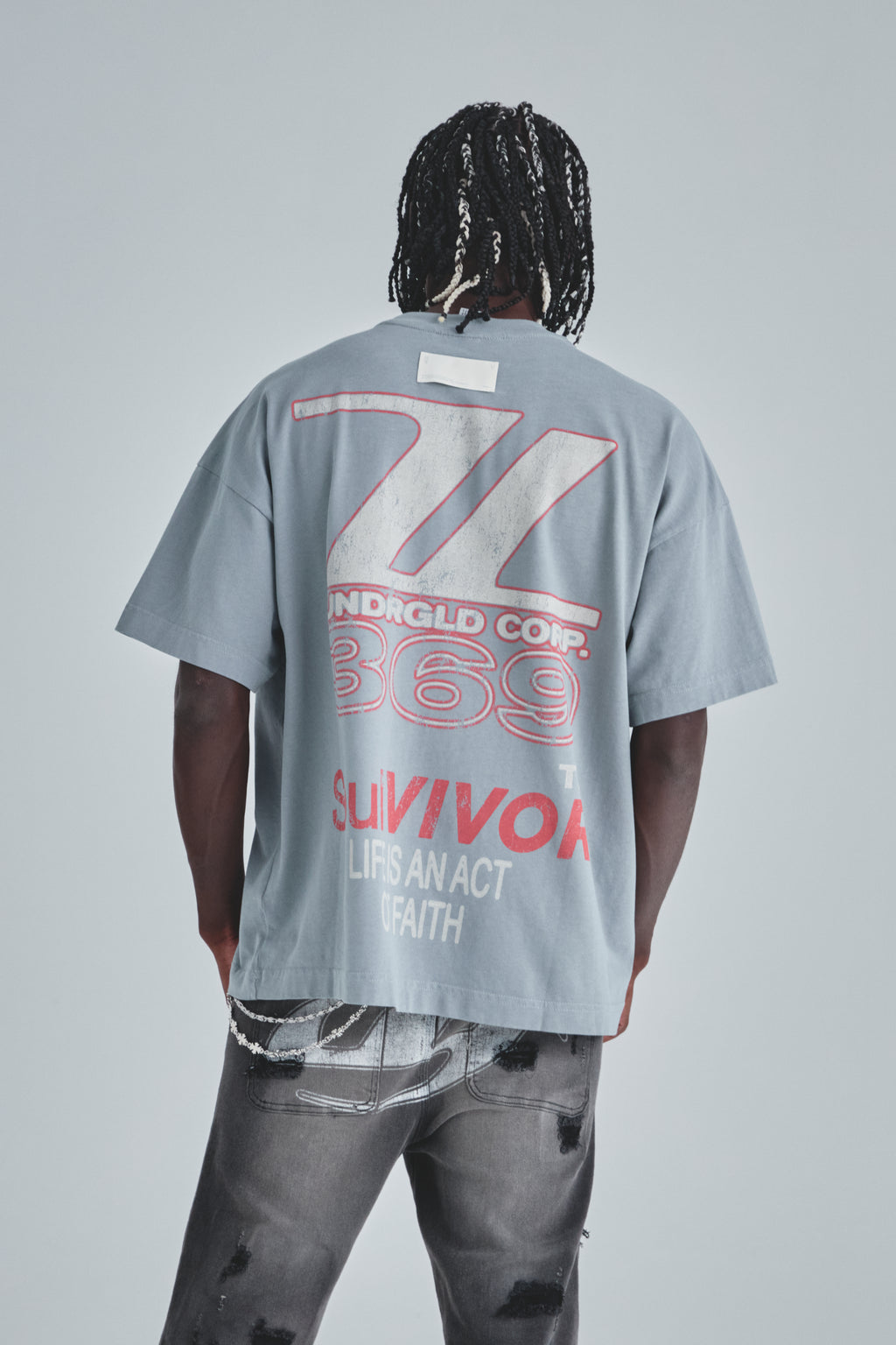 Act 1 Racer Tshirt Light Gray