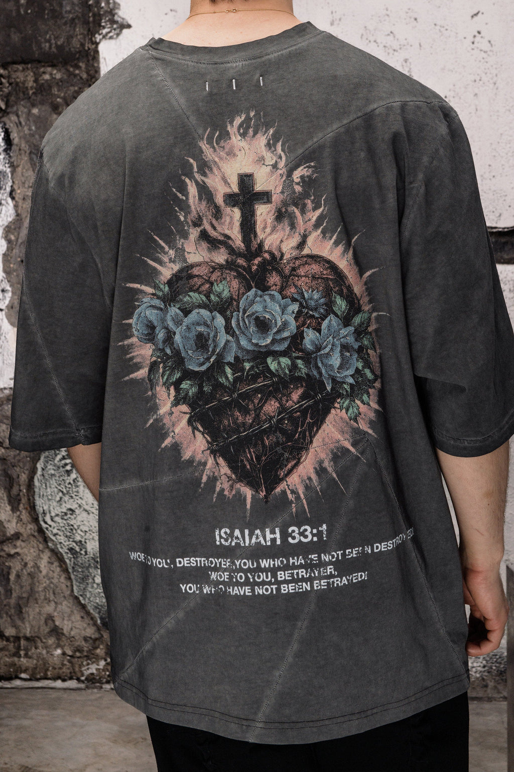 BETRAYER T-SHIRT WASHED BLACK