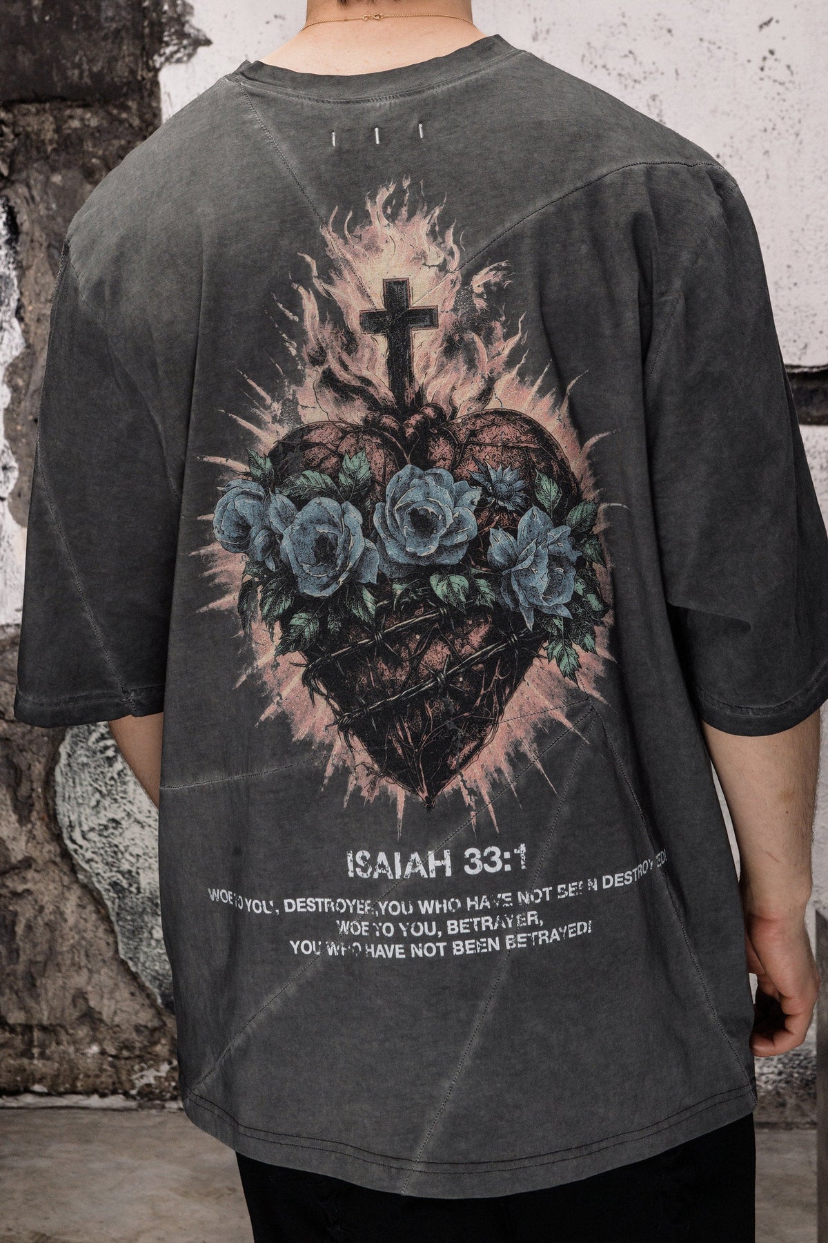 BETRAYER T-SHIRT WASHED BLACK
