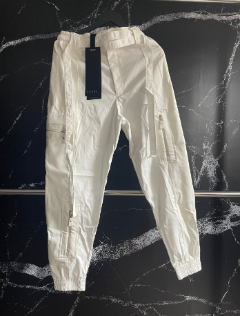 Aruma Pant Zipper Dril White