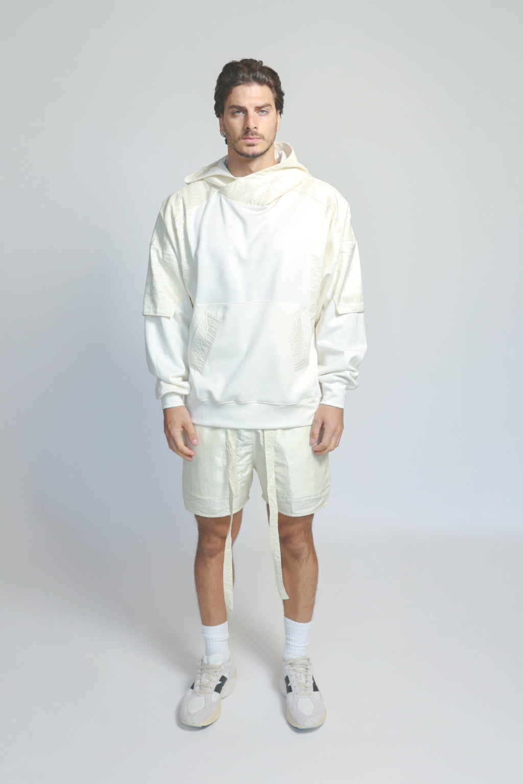 SUEDE HOODIE