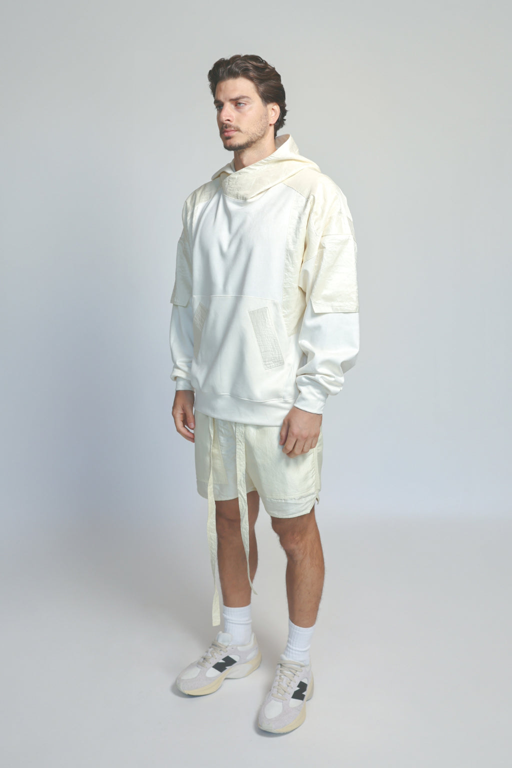 SUEDE HOODIE