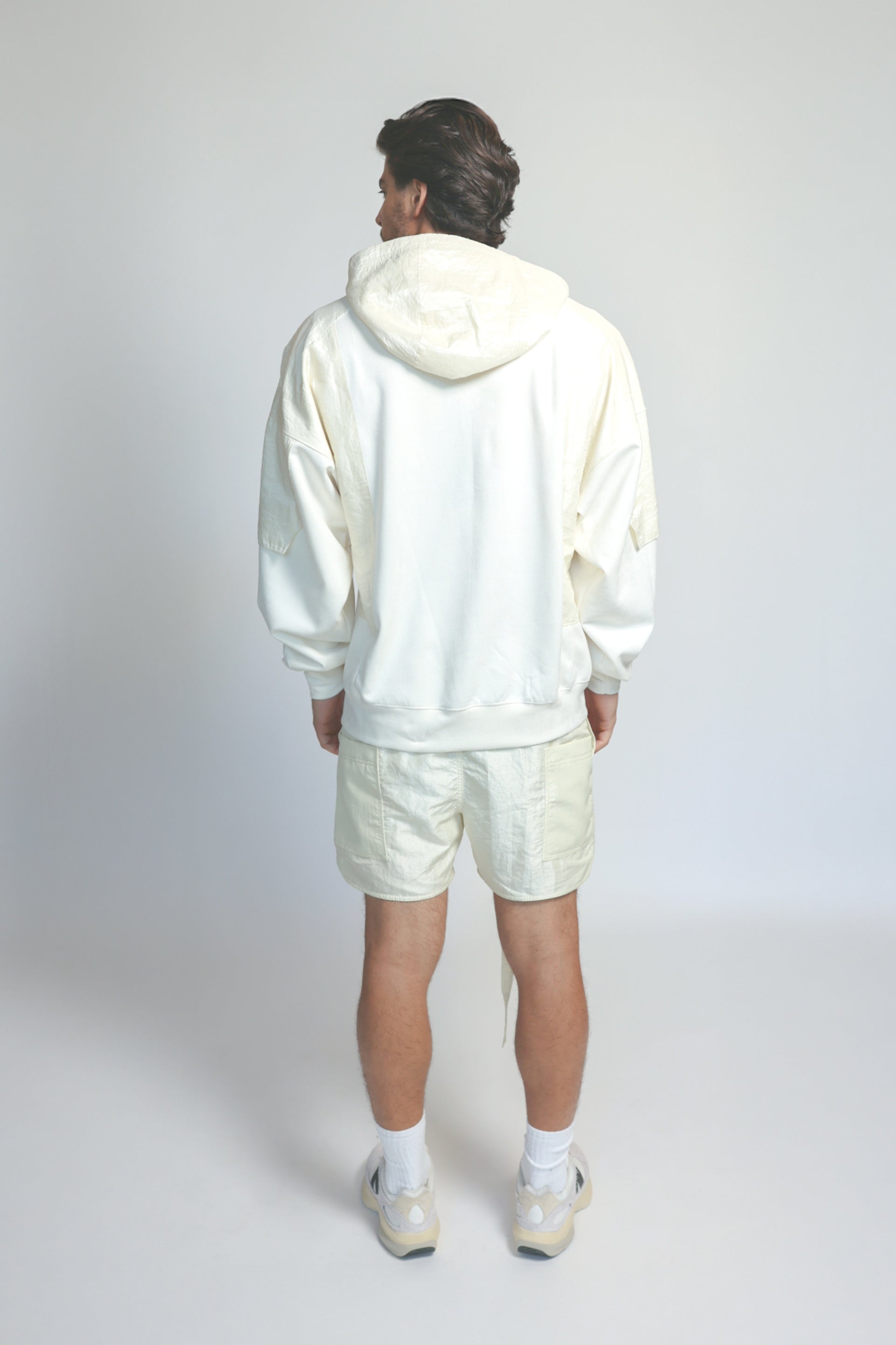 SUEDE HOODIE