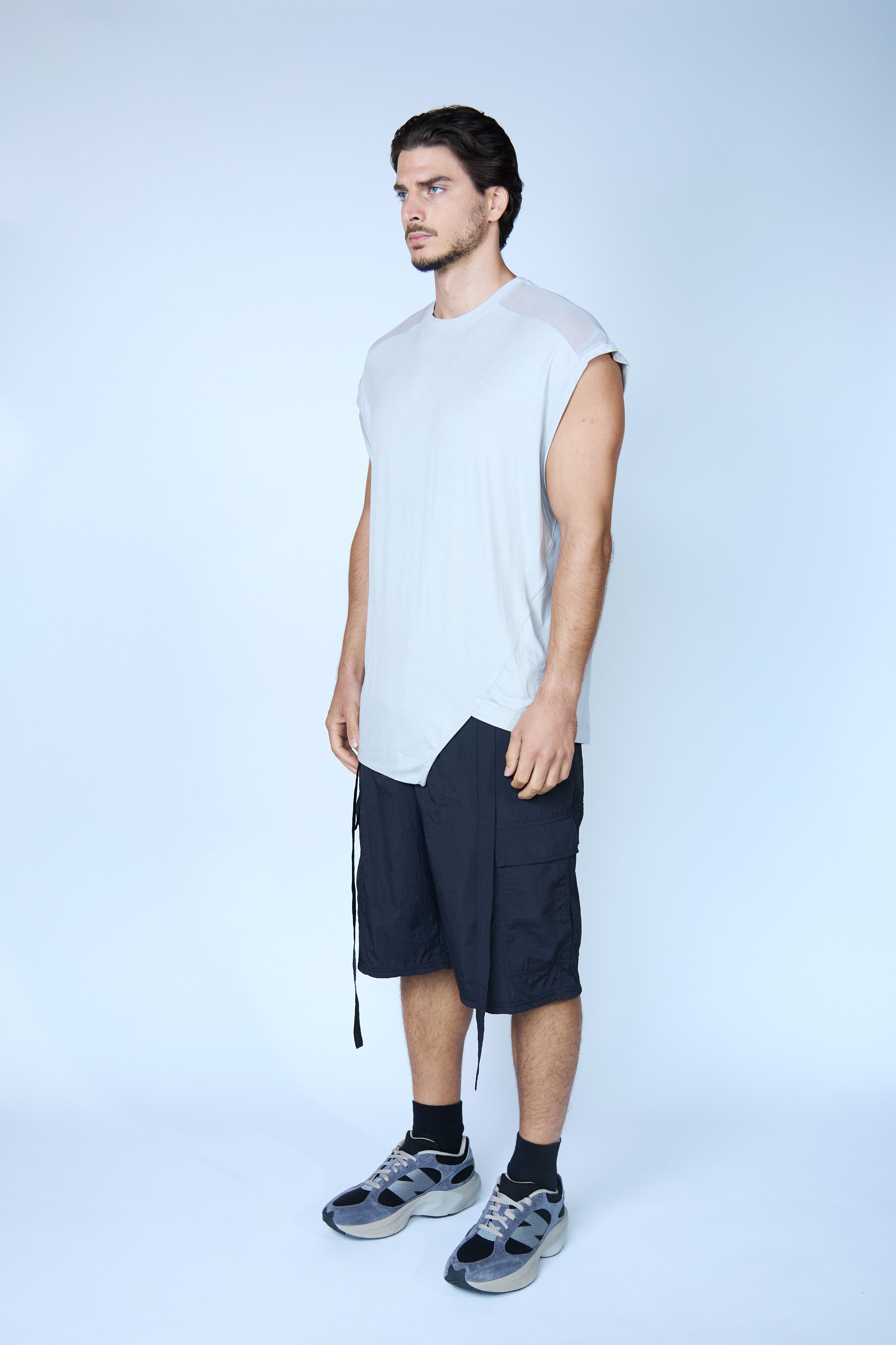 CAMISETA MALLA HOMBROS