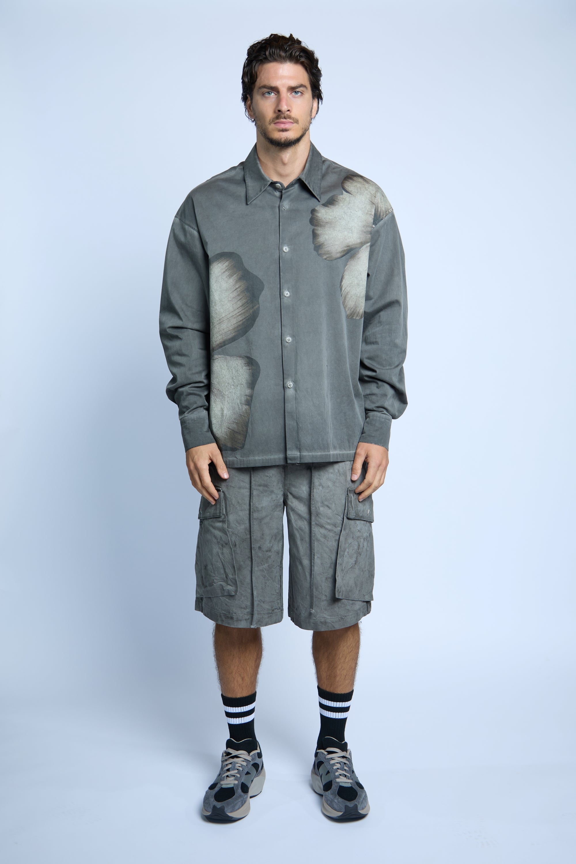 SHIRT BLOM VOPSIT GRAY