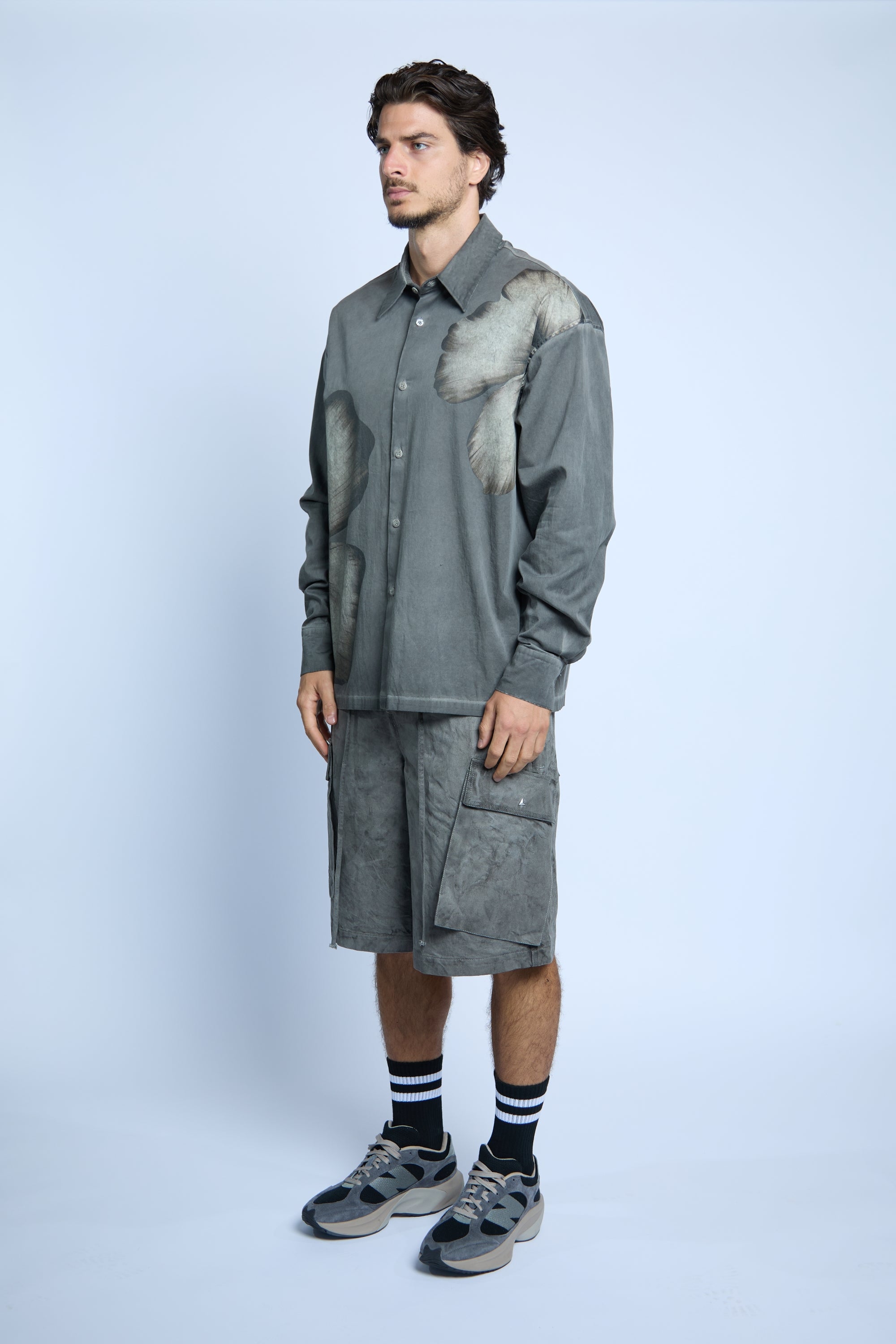 SHIRT BLOM VOPSIT GRAY