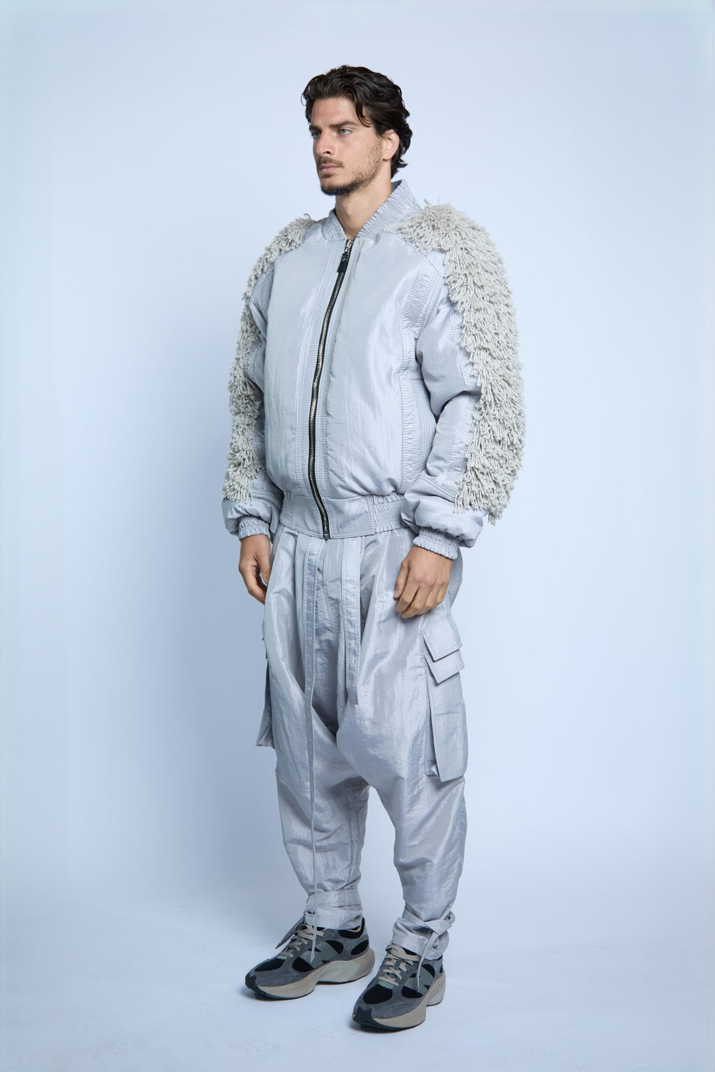 CHAQUETA GLOBO LAVANDA
