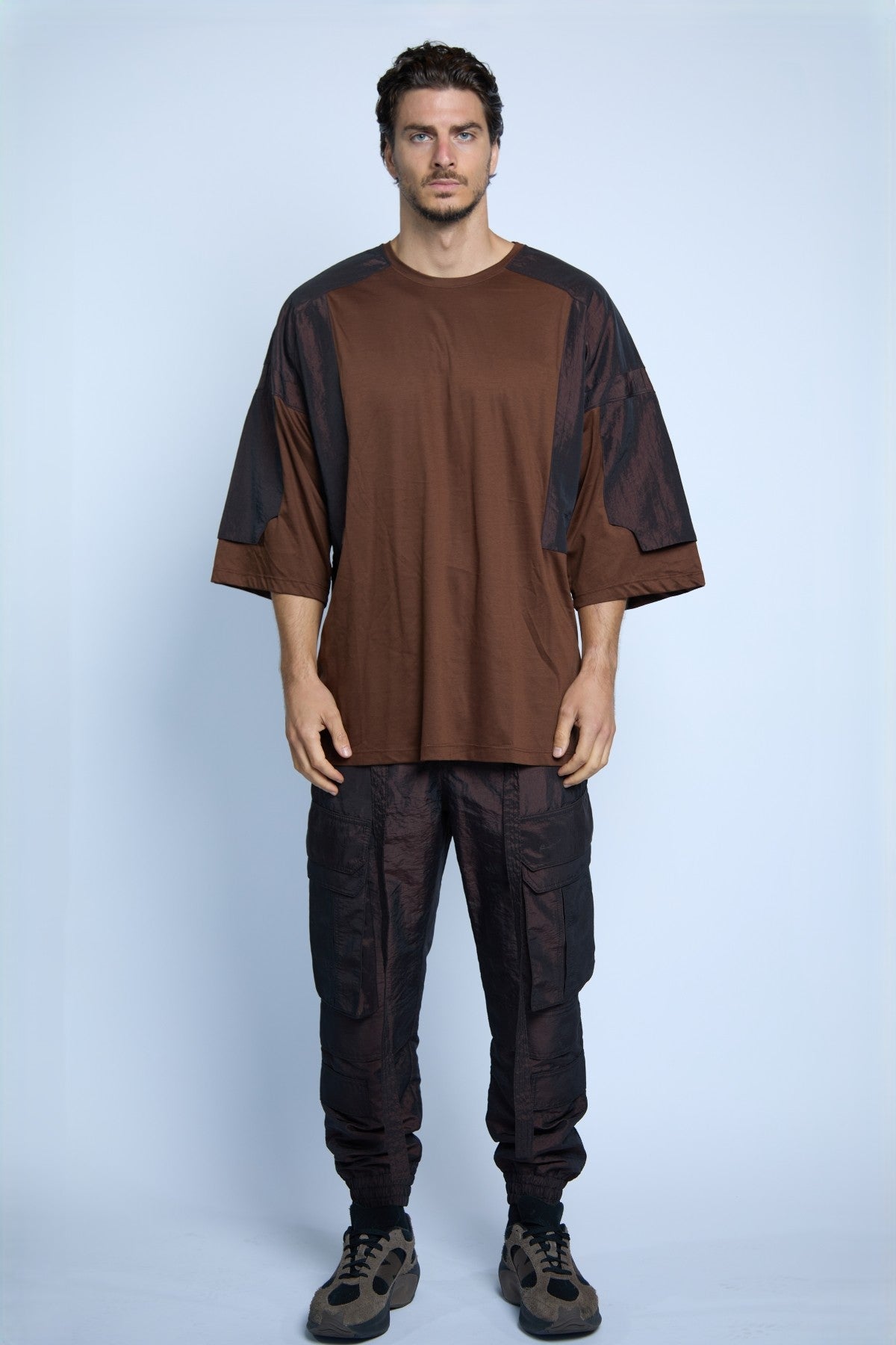 MAXI TSHIRT TAFFETA BROWN