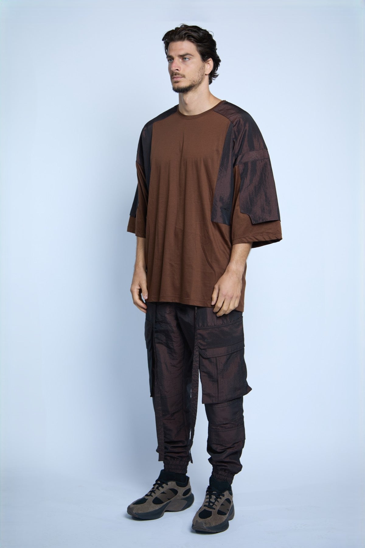 MAXI TSHIRT TAFFETA BROWN