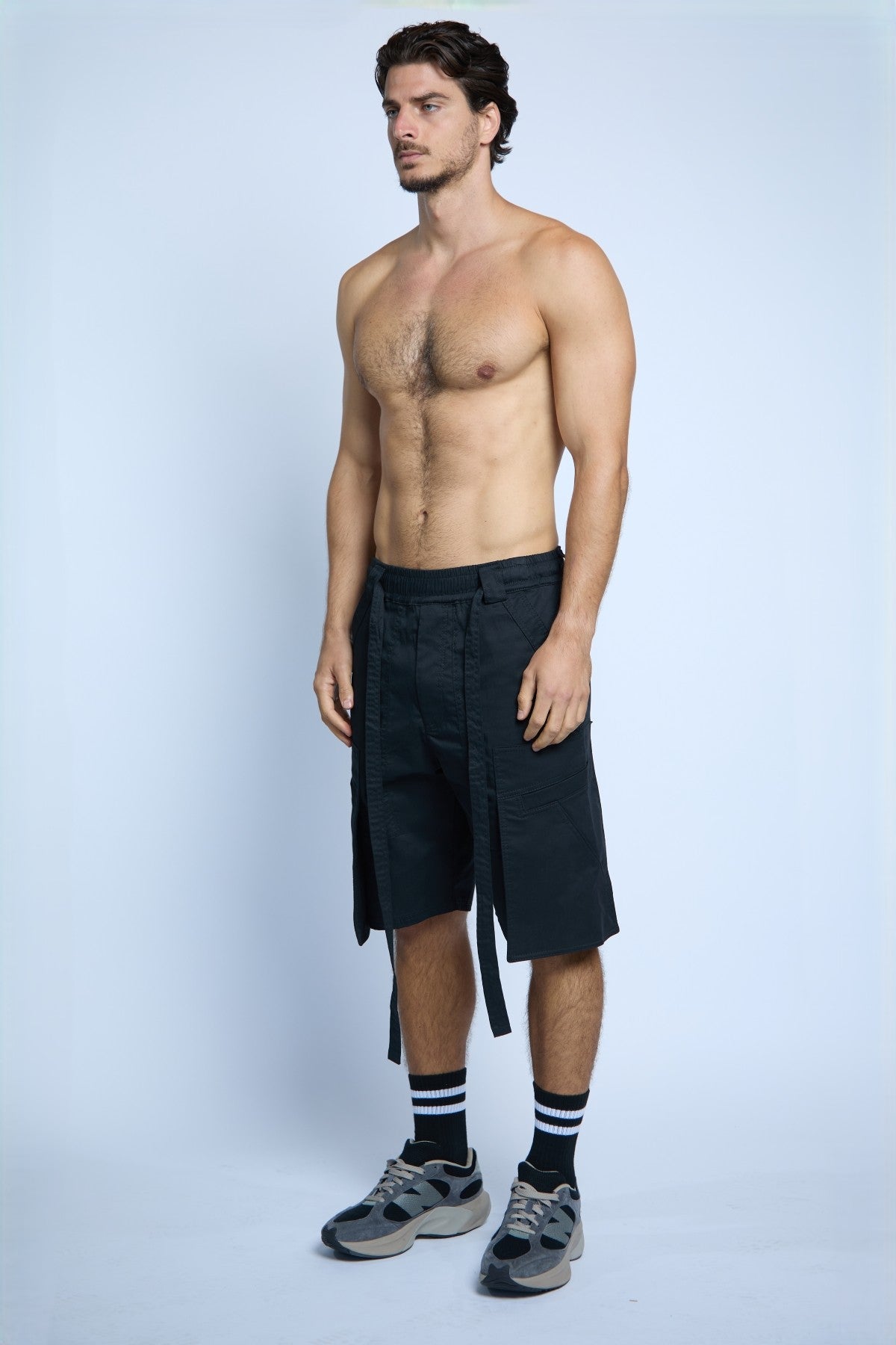 SHORTS BLOCK POCKETS BLACK