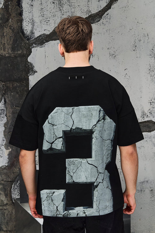 33:FRACTURE T-SHIRT BLACK