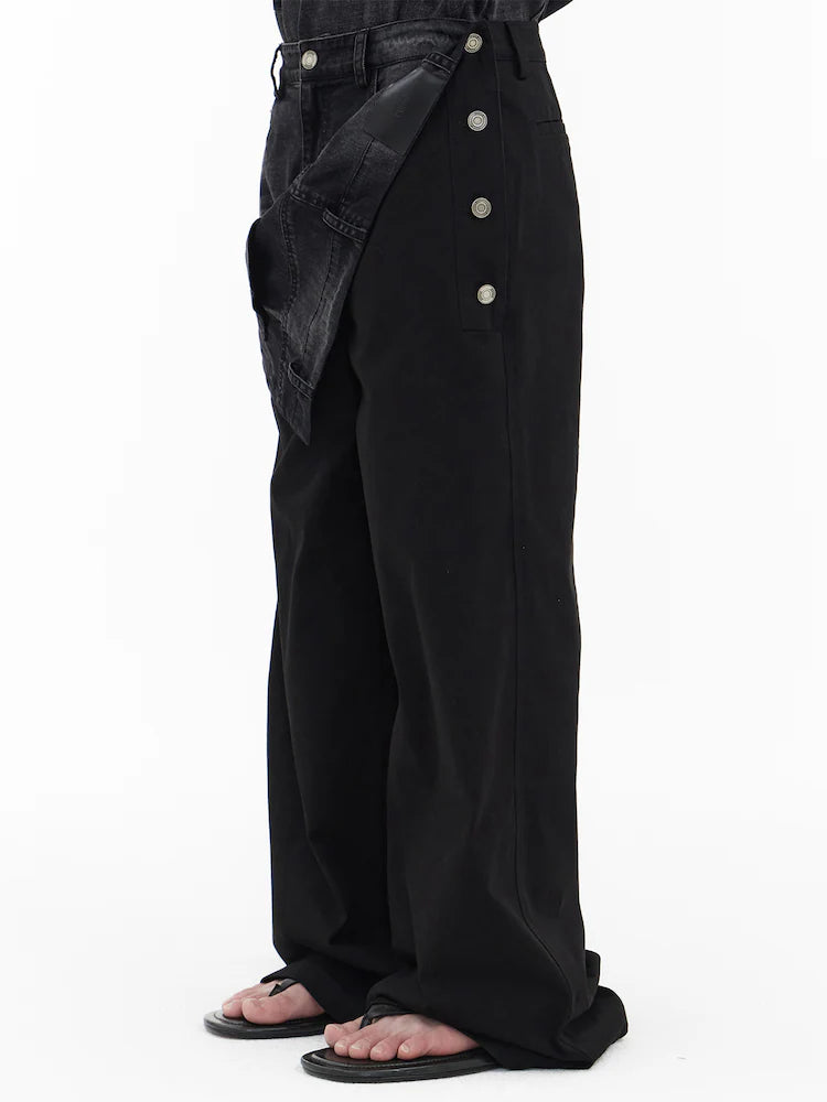 PANTALONES VAQUEROS NEGROS EN CAPAS DELANTERAS RUNWAY BRIDGE