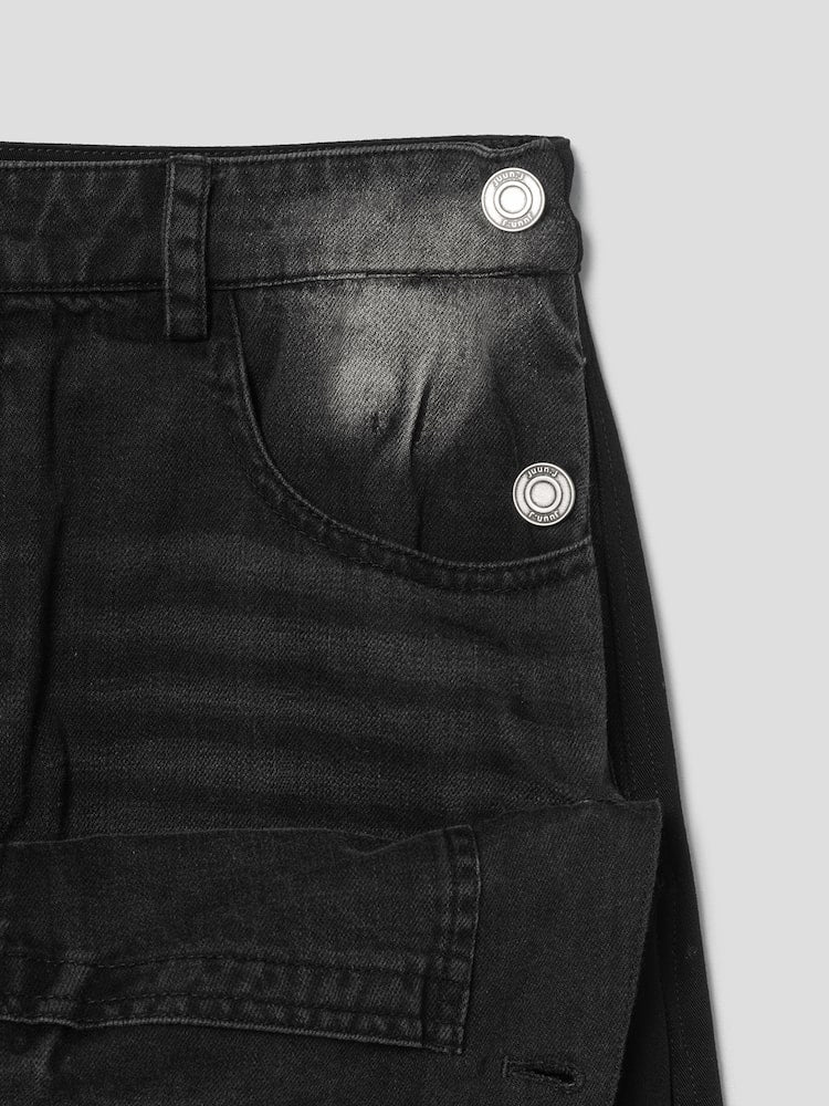 PANTALONES VAQUEROS NEGROS EN CAPAS DELANTERAS RUNWAY BRIDGE