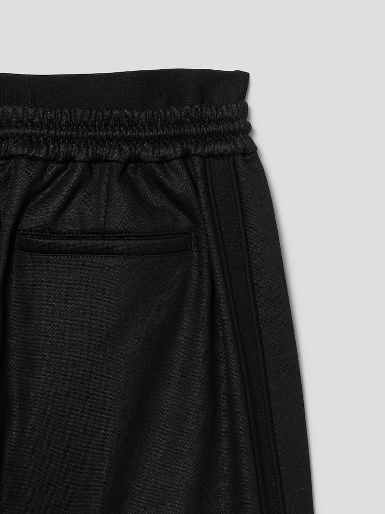 REGULAR DOUBLE-LAYERED JERSEY SHORTS BLACK
