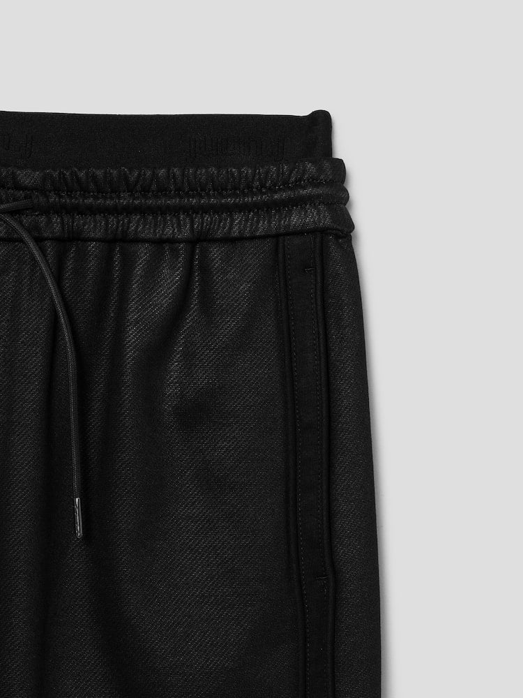 REGULAR DOUBLE-LAYERED JERSEY SHORTS BLACK