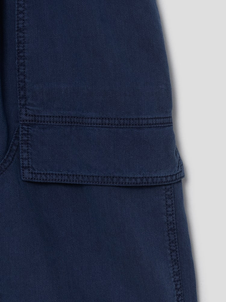 COMFORT LIGHT DENIM CARPENTER SHORTS BLUE