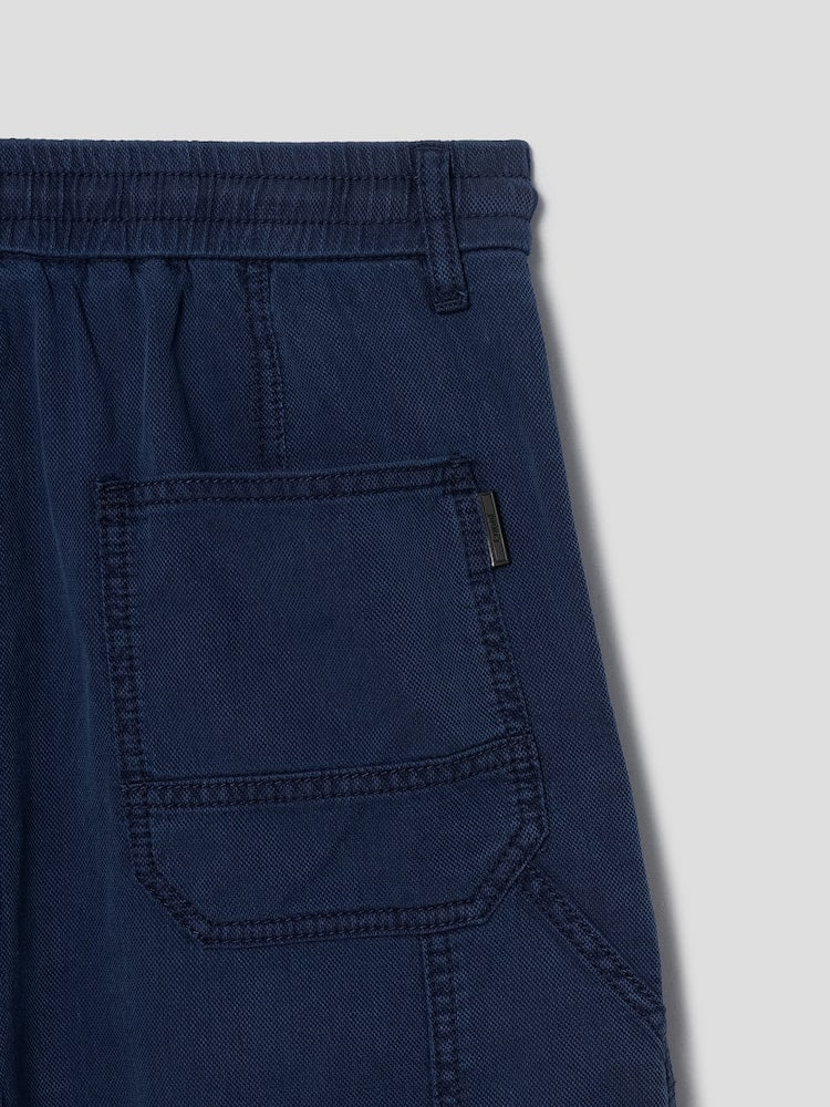 COMFORT LIGHT DENIM CARPENTER SHORTS BLUE