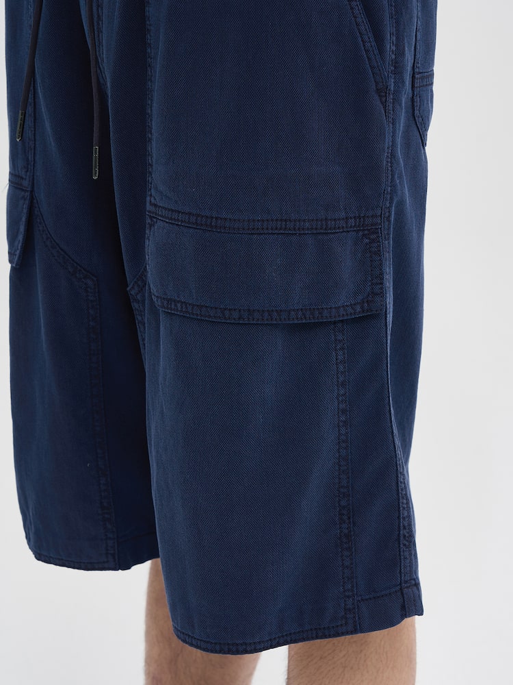 COMFORT LIGHT DENIM CARPENTER SHORTS BLUE