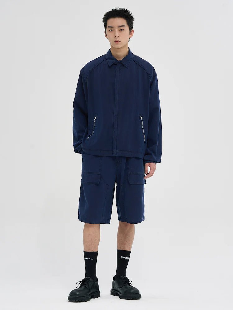 SHORTS VAQUEROS CÓMODOS DE CARPINTERO AZULES