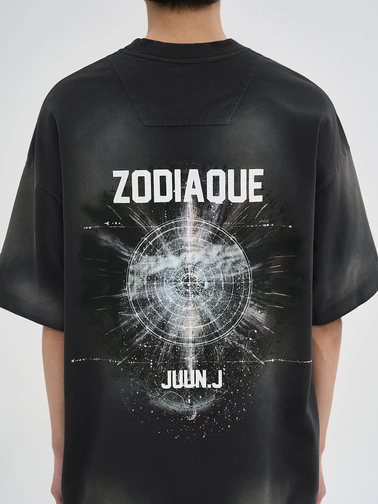 SEMIOVER ZODIAQUE SPHERE MANGA CORTA NEGRA