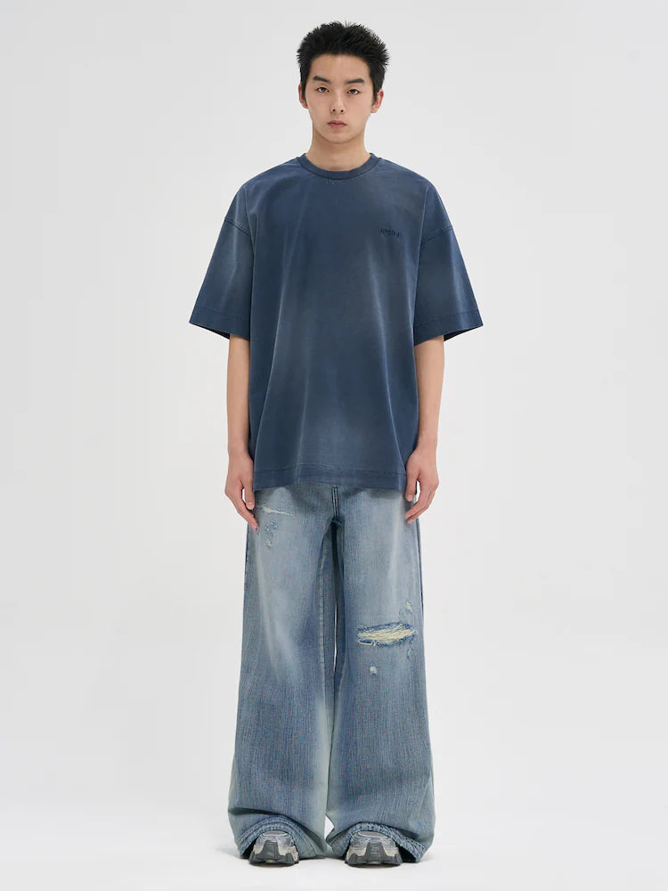RUNWAY BRIDGE BOY-ISH SEMIOVER SHORT SLEEVE GREY