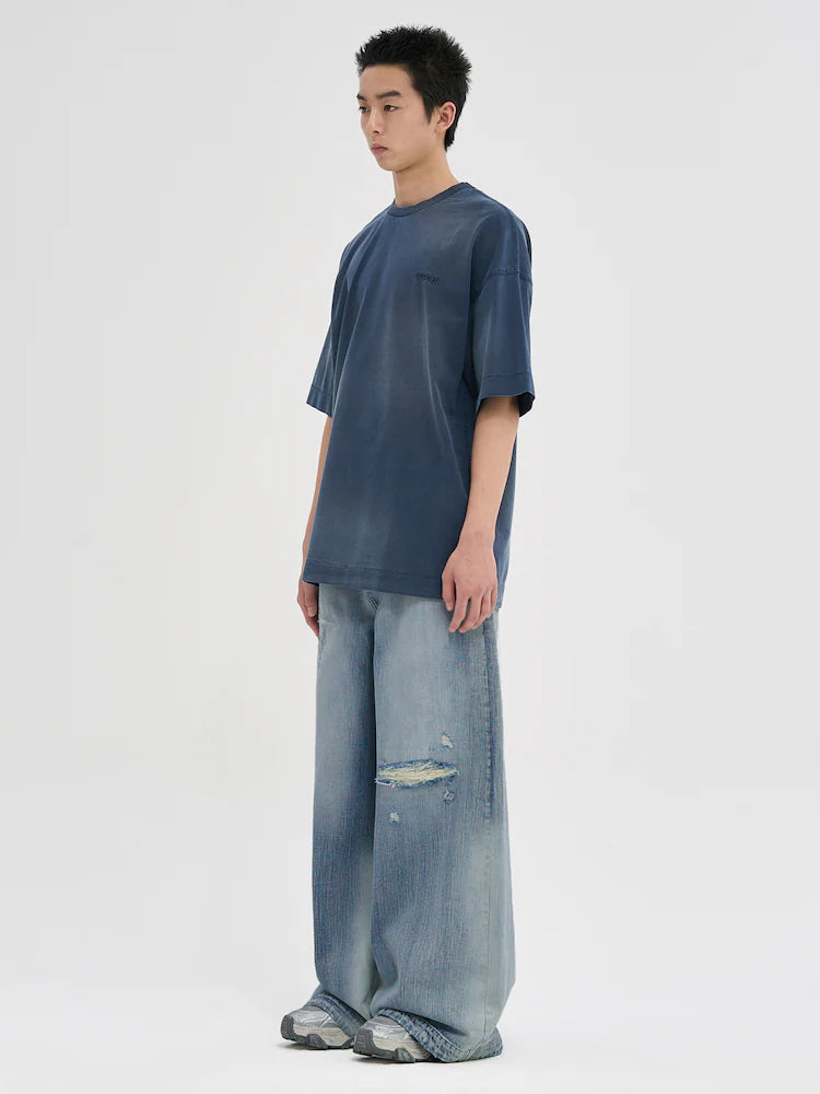 RUNWAY BRIDGE BOY-ISH SEMIOVER SHORT SLEEVE GREY