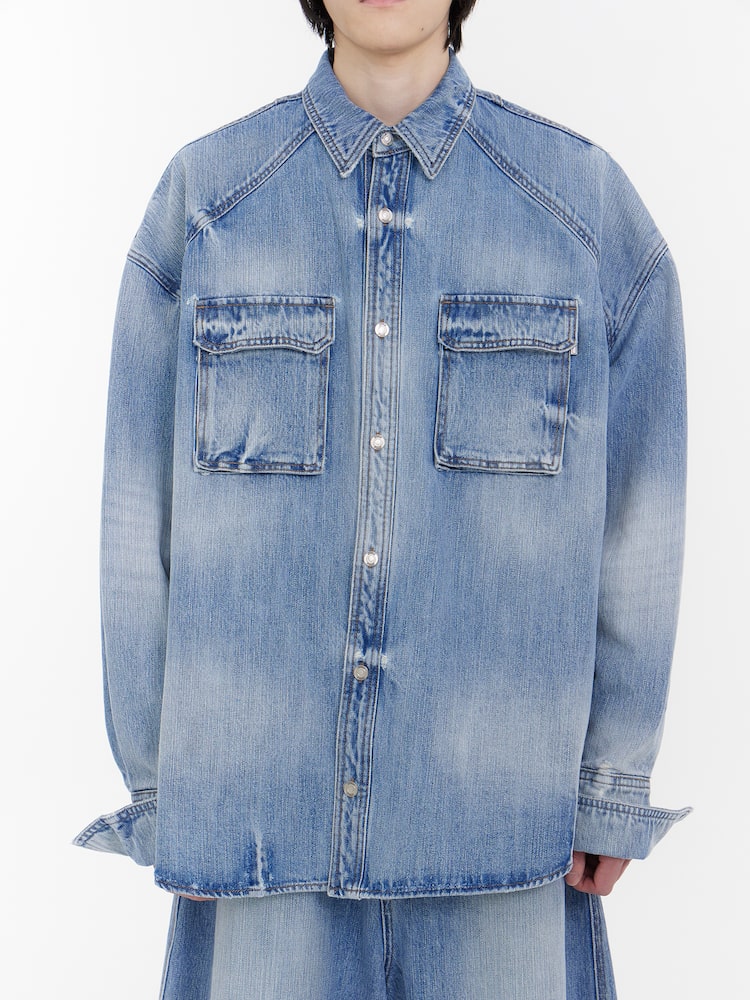 CAMISA VAQUERA CONJUNTO PASARELA AZUL