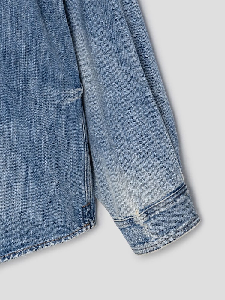 RUNWAY BRIDGE DENIM SET-UP SHIRT BLUE