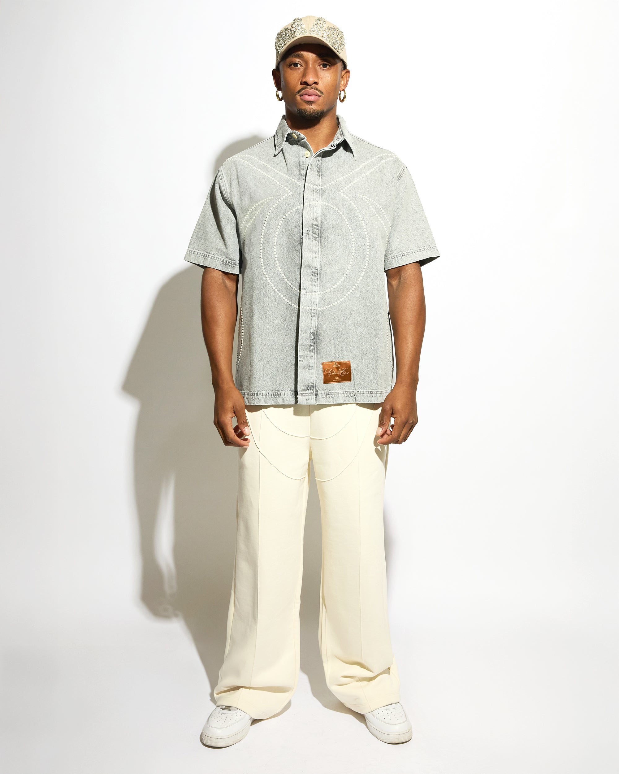 HELIOS DENIM SHIRT SHORT SLEEVES
