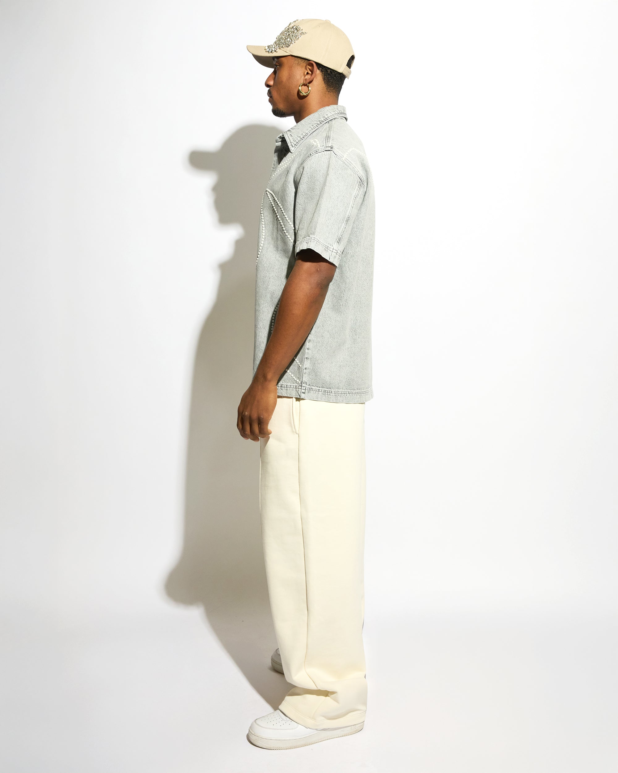 HELIOS DENIM SHIRT SHORT SLEEVES