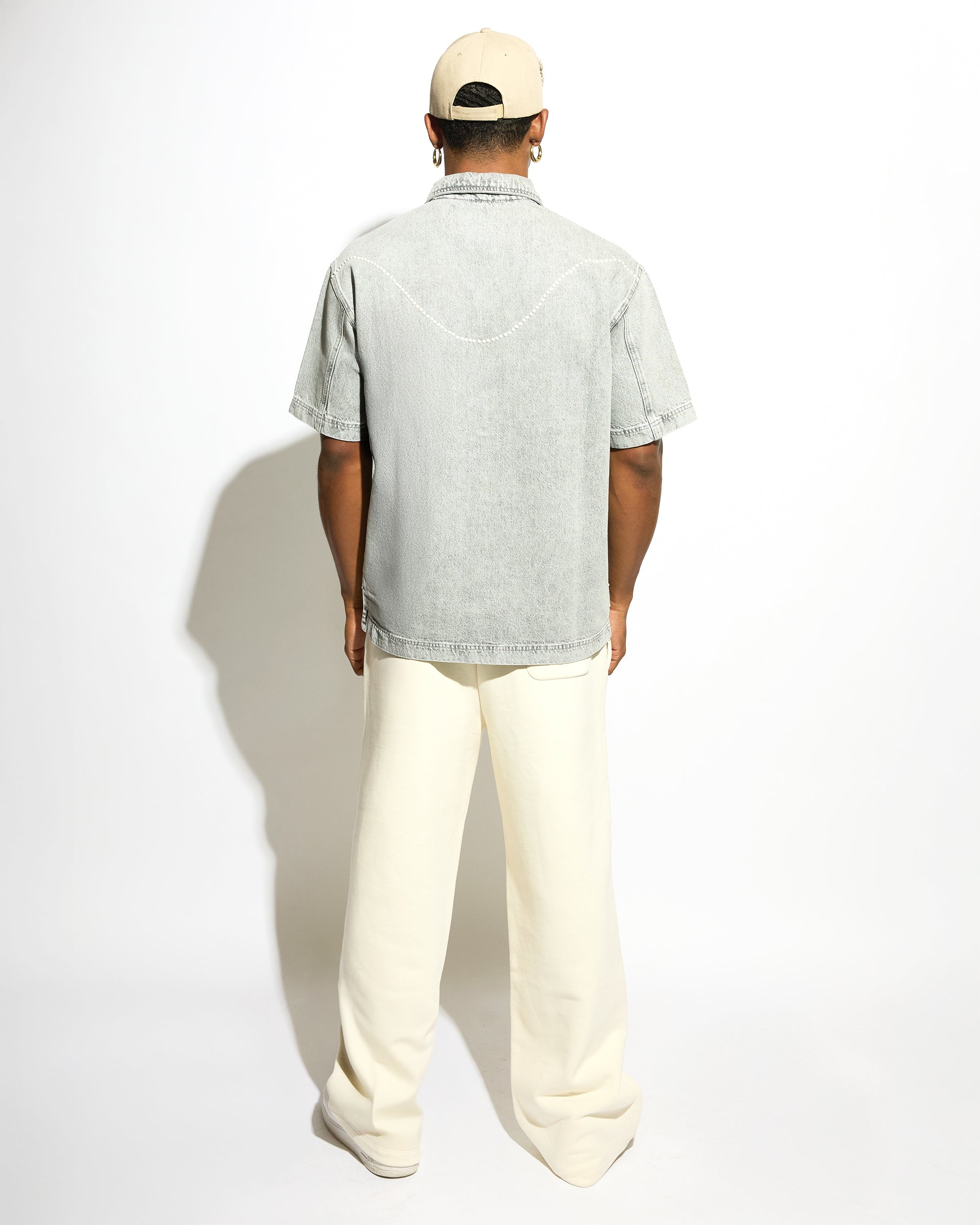 HELIOS DENIM SHIRT SHORT SLEEVES