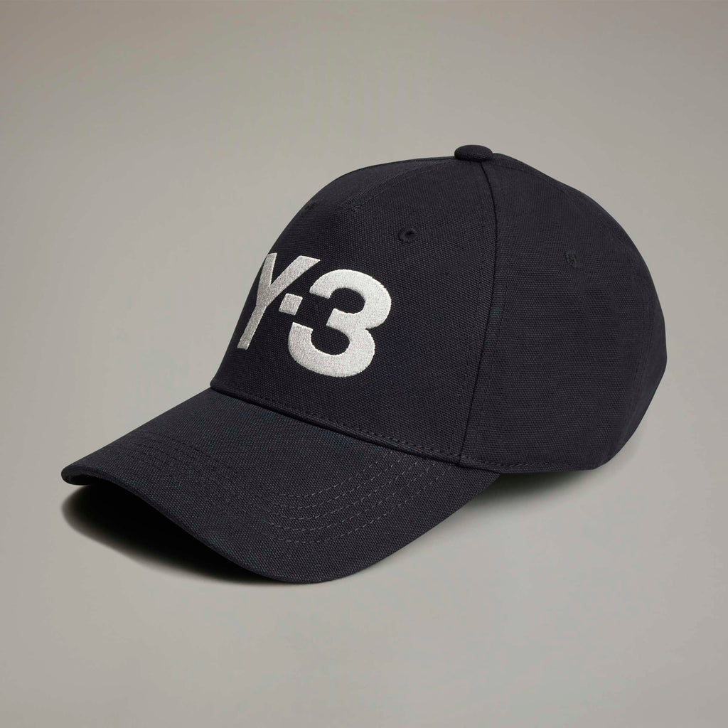 Y-3 LOGO CAP BLACK/TALC